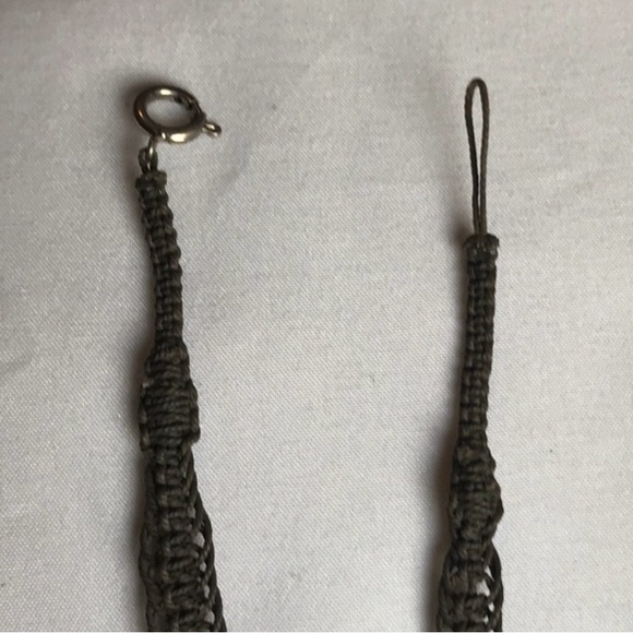 Handcrafted Dragons Blood Gemstone Beaded Macrame Necklace - Picture 9 of 12